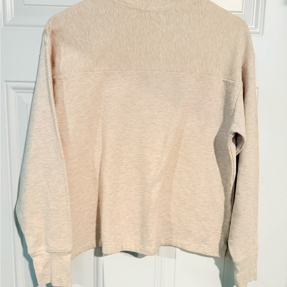 Vans Cream Henley Long Sleeve Shirt - Picture 2 of 2